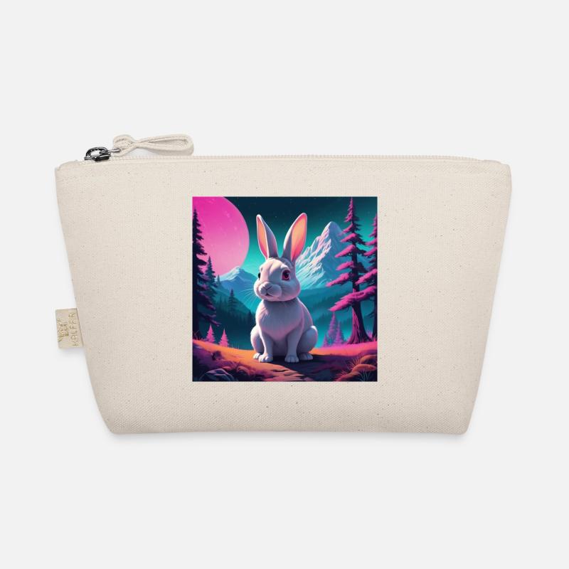 Rabbit on the mountain - Organic Pouch - nature
