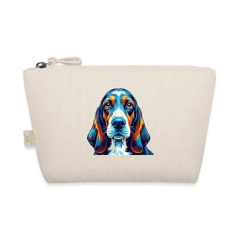 Basset Hound Hunderasse Bunte Karikatur Kawaii - Bio-Täschchen - Natur - Vorne