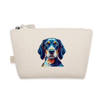 Bluetick Coonhound Dog Breed Cartoon Kawaii - Organic Pouch - nature - Front