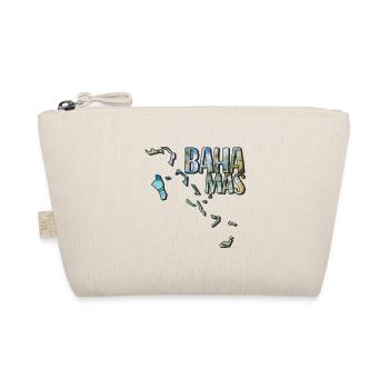 Aquarell Landkarte Bahamas - Bio-Täschchen - Natur - Vorne