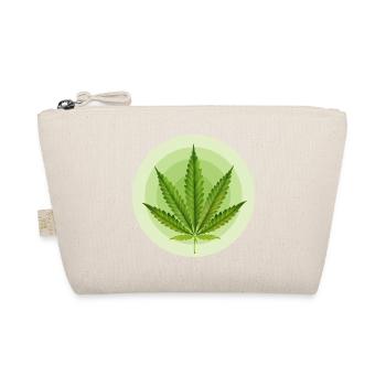 Circular Grafic Cannabis Leaf - Organic Pouch - nature - Front
