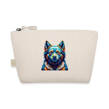 Schipperke Dog Breed Colorful Cartoon Kawaii - Organic Pouch - nature - Front
