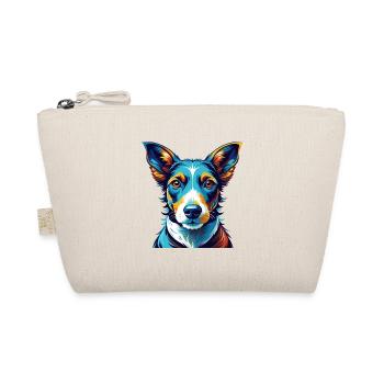 Smooth Fox Terrier Dog Breed Cartoon Kawaii - Organic Pouch - nature - Front