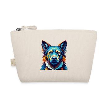 Taigan Kyrgyz Taighany Dog Breed Cartoon Kawaii - Organic Pouch - nature - Front