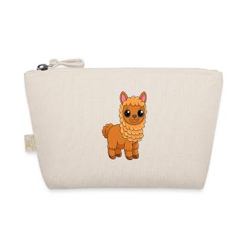 Alpaca Cute Mascot Cartoon Character Kawaii - Organic Pouch - nature - Front