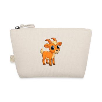 Ziege Niedliches Maskottchen Zeichentrickfigur Kawaii - Bio-Täschchen - Natur - Vorne