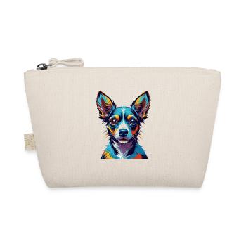 Spielzeug Foxterrier Hunderasse Bunte Karikatur Kawaii - Bio-Täschchen - Natur - Vorne