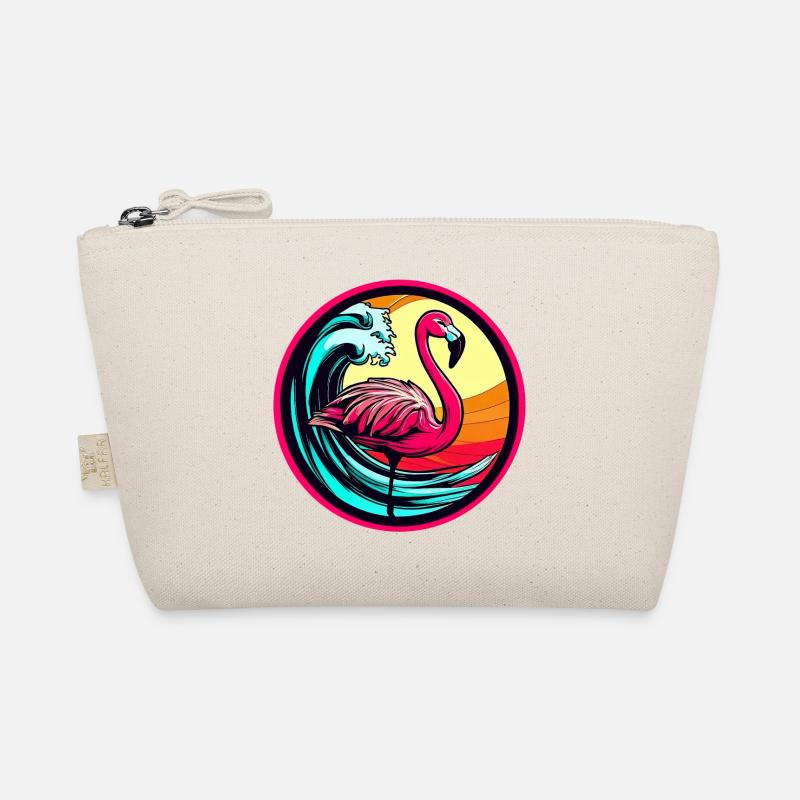 Flamingo - Bio-Täschchen - Natur