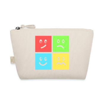 Fun geometric color games - Organic Pouch - nature - Front
