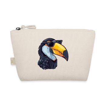 Toucan, Sunglasses, Summer, Gift - Organic Pouch - nature - Front
