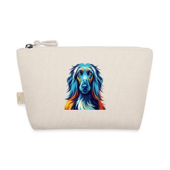 Chien de chasse afghan Race Coloré Dessin animé Kawaii - Trousse biologique - nature - Devant