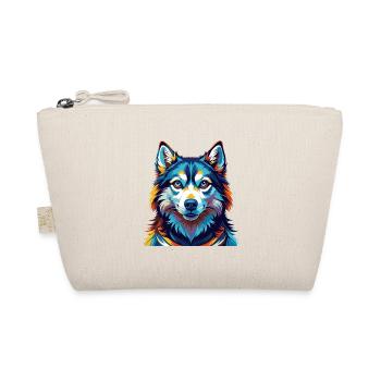 Alaskan Husky Hunderasse Bunte Karikatur Kawaii - Bio-Täschchen - Natur - Vorne