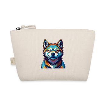 Akita Inu Hunderasse Bunte Karikatur Kawaii - Bio-Täschchen - Natur - Vorne