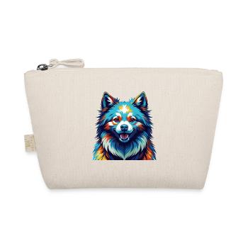 American Eskimo Dog Breed Colorful Cartoon Kawaii - Organic Pouch - nature - Front