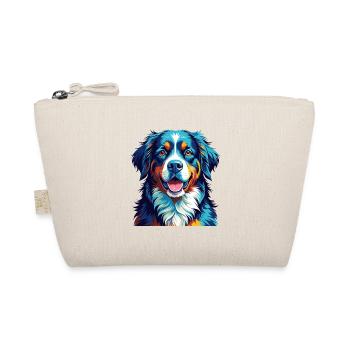 Bernese Mountain Dog Breed Colorful Cartoon Kawaii - Organic Pouch - nature - Front