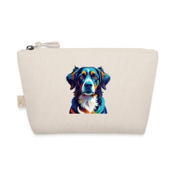 Braque Auvergne Dog Breed Colorful Cartoon Kawaii - Organic Pouch - nature - Front