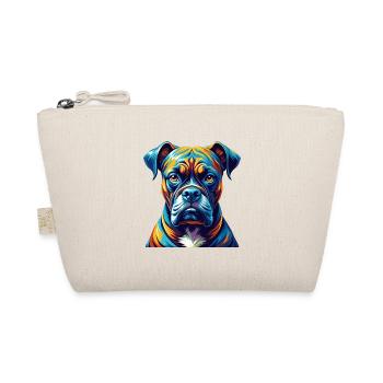 Bull Boxer Hund Rasse Bunt Karikatur Kawaii - Bio-Täschchen - Natur - Vorne