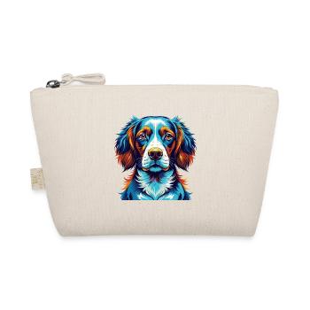 Brittany Dog Breed Colorful Cartoon Kawaii - Organic Pouch - nature - Front