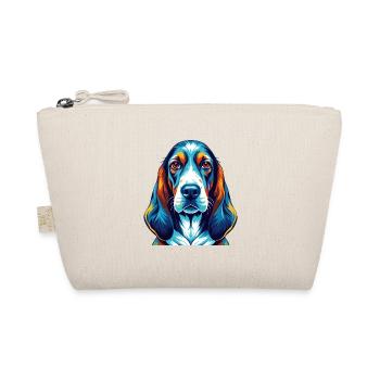 Basset Artesien Normand Dog Breed Cartoon Kawaii - Organic Pouch - nature - Front