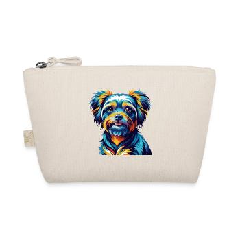 Bichon Yorkie Dog Breed Colorful Cartoon Kawaii - Organic Pouch - nature - Front