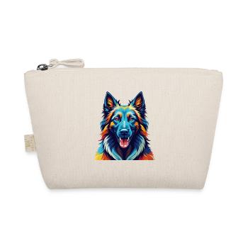 Belgian Tervuren Dog Breed Colorful Cartoon Kawaii - Organic Pouch - nature - Front