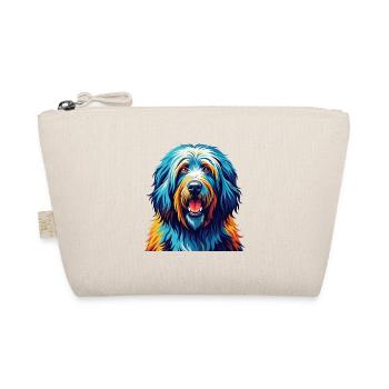 Bergamasker Schäferhund Rasse Bunte Karikatur Kawaii - Bio-Täschchen - Natur - Vorne