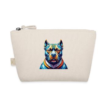 Bully Kutta Dog Breed Colorful Cartoon Kawaii - Organic Pouch - nature - Front