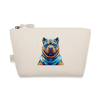 Chinesische Shar Pei Hunderasse Bunte Karikatur Kawaii - Bio-Täschchen - Natur - Vorne