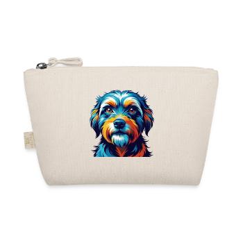 Dandie Dinmont Terrier Dog Breed Cartoon Kawaii - Organic Pouch - nature - Front