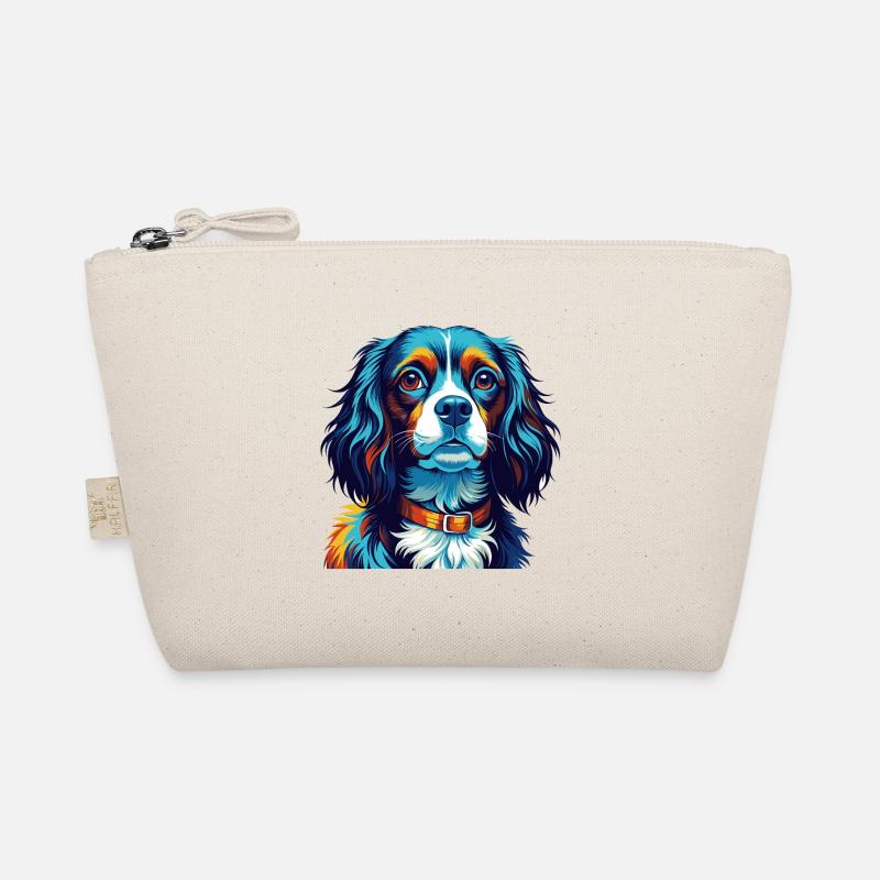 Cavalier Chien Race Coloré Dessin Animé Kawaii Trousse biologique