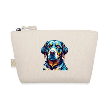 Bruno Jura Hound Dog Breed Colorful Cartoon Kawaii - Organic Pouch - nature - Front