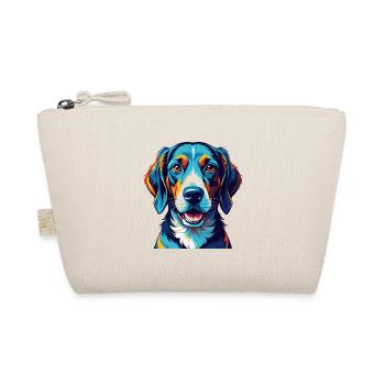 English Foxhound Dog Breed Colorful Cartoon Kawaii - Organic Pouch - nature - Front