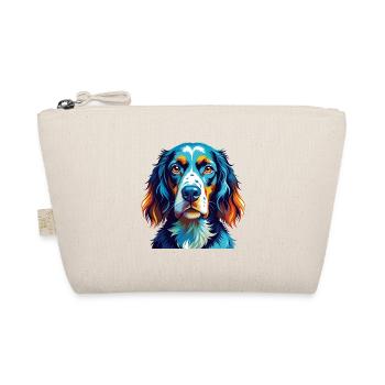 Englisch Setter Hund Rasse Bunt Karikatur Kawaii - Bio-Täschchen - Natur - Vorne