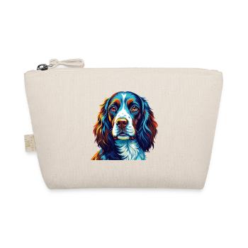 English Springer Spaniel Dog Breed Cartoon Kawaii - Organic Pouch - nature - Front