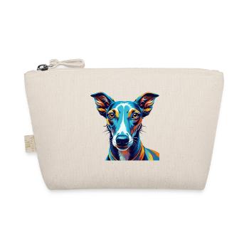 Galgo Español Hunderasse Bunt Karikatur Kawaii - Bio-Täschchen - Natur - Vorne