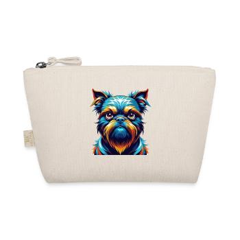 Griffon Bruxellois Hunderasse Karikatur Kawaii - Bio-Täschchen - Natur - Vorne