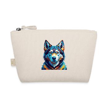 Labrador Husky Hunderasse Bunte Karikatur Kawaii - Bio-Täschchen - Natur - Vorne