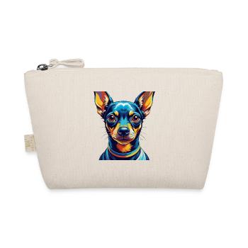 Miniatur Pinscher Hunderasse Cartoon Kawaii - Bio-Täschchen - Natur - Vorne
