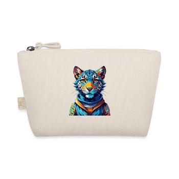 Leopard Cur Dog Breed Colorful Cartoon Kawaii - Organic Pouch - nature - Front