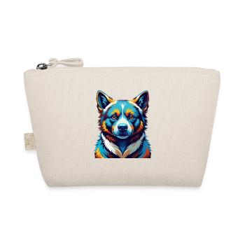 Karelian Bear Dog Breed Colorful Cartoon Kawaii - Organic Pouch - nature - Front