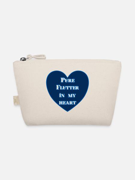 Pure Flutter In My Heart - Organic Pouch - nature - Front
