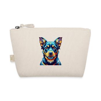 Noir Tan Chien Race Coloré Dessin Animé Kawaii - Trousse biologique - nature - Devant