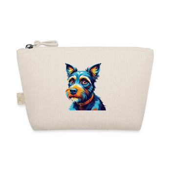 Blauer Paul Terrier Hund Rasse Karikatur Kawaii - Bio-Täschchen - Natur - Vorne