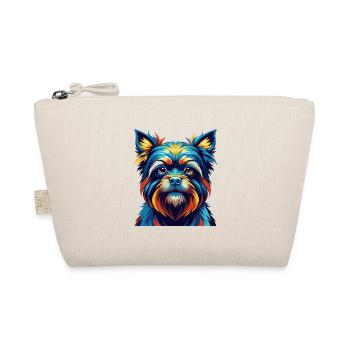 Affenpinscher Dog Breed Colorful Cartoon Kawaii - Organic Pouch - nature - Front