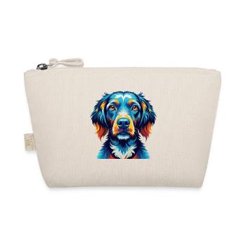 Pudelpointer Dog Breed Colorful Cartoon Kawaii - Organic Pouch - nature - Front