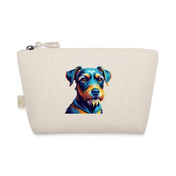 Patterdale Terrier Dog Breed Cartoon Kawaii - Organic Pouch - nature - Front