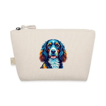 Picardy Spaniel Dog Breed Colorful Cartoon Kawaii - Organic Pouch - nature - Front