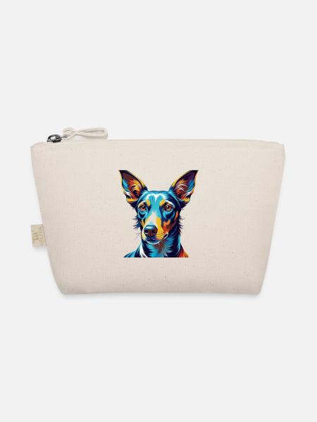 Podenco Ibizenco Hunderasse Bunte Karikatur Kawaii - Bio-Täschchen - Natur