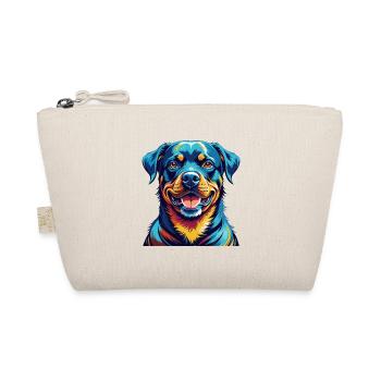 Rottweiler Hunderasse Bunt Karikatur Kawaii - Bio-Täschchen - Natur - Vorne