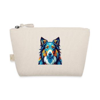 Raue Collie Hunderasse Bunte Karikatur Kawaii - Bio-Täschchen - Natur - Vorne